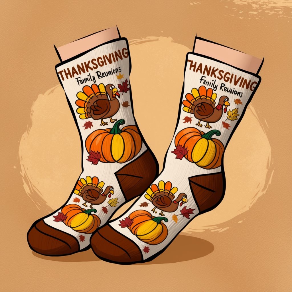 Custom Thanksgiving socks